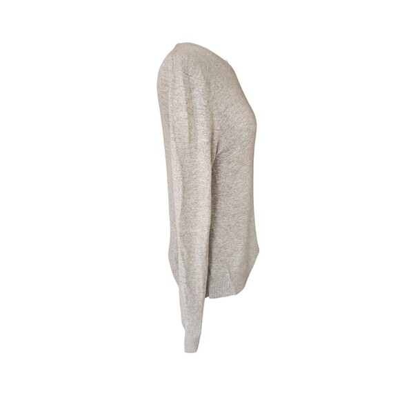 Jenni Kayne Wool Cashmere Blend Crewneck Sweater Womens Medium Gray Old Money - Picture 4 of 9